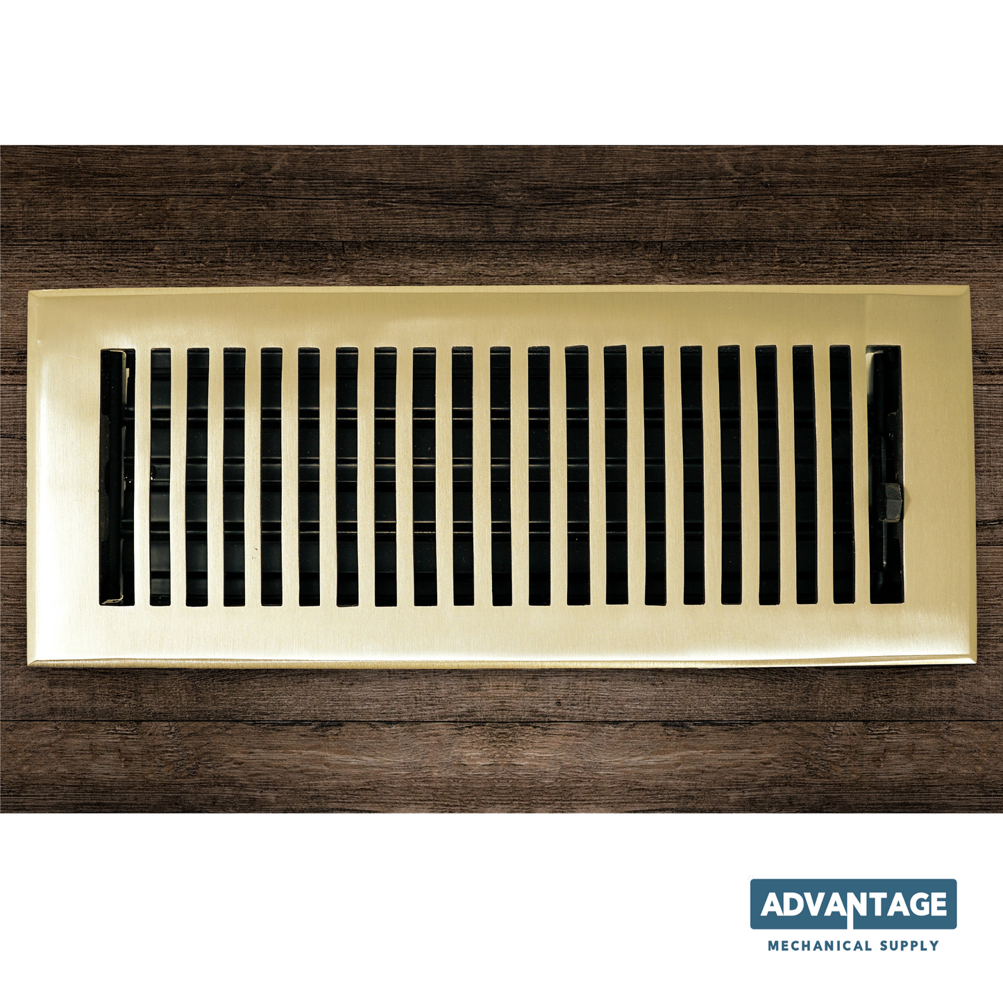 Cast Brass Contemporary Vent Covers - Polished Brass