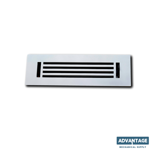 Cast Aluminum Linear Bar Vent Covers - White
