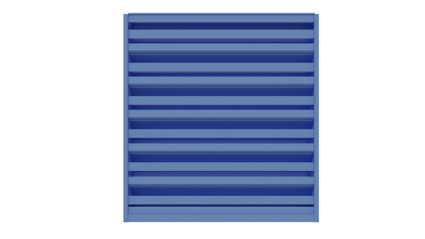 DC-436 / 4” stationary drainable louver