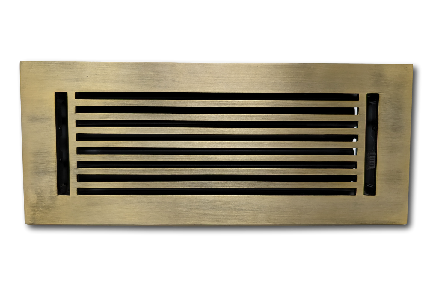 Cast Aluminum Linear Bar Vent Covers - Antique Brass
