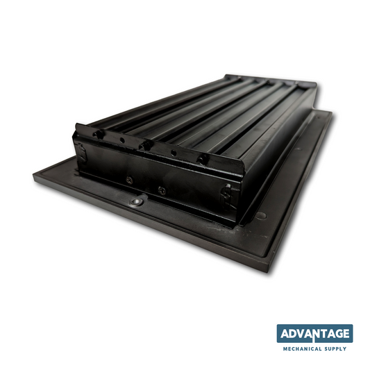 Cast Aluminum Linear Bar Vent Covers - Carbon Gray