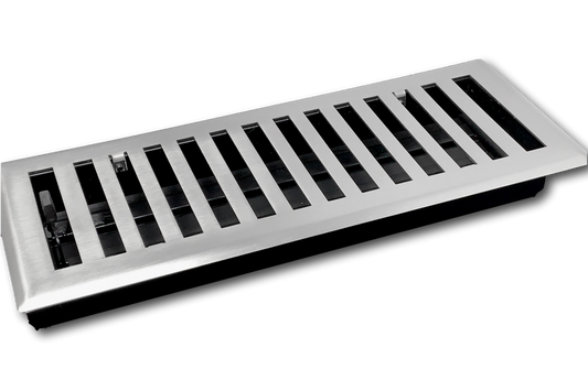 Steel Modern Chic Vent Covers - Brushed Nickel