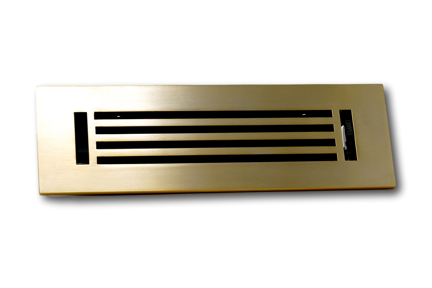 Cubiertas de ventilación de barra lineal de aluminio fundido - Latón satinado