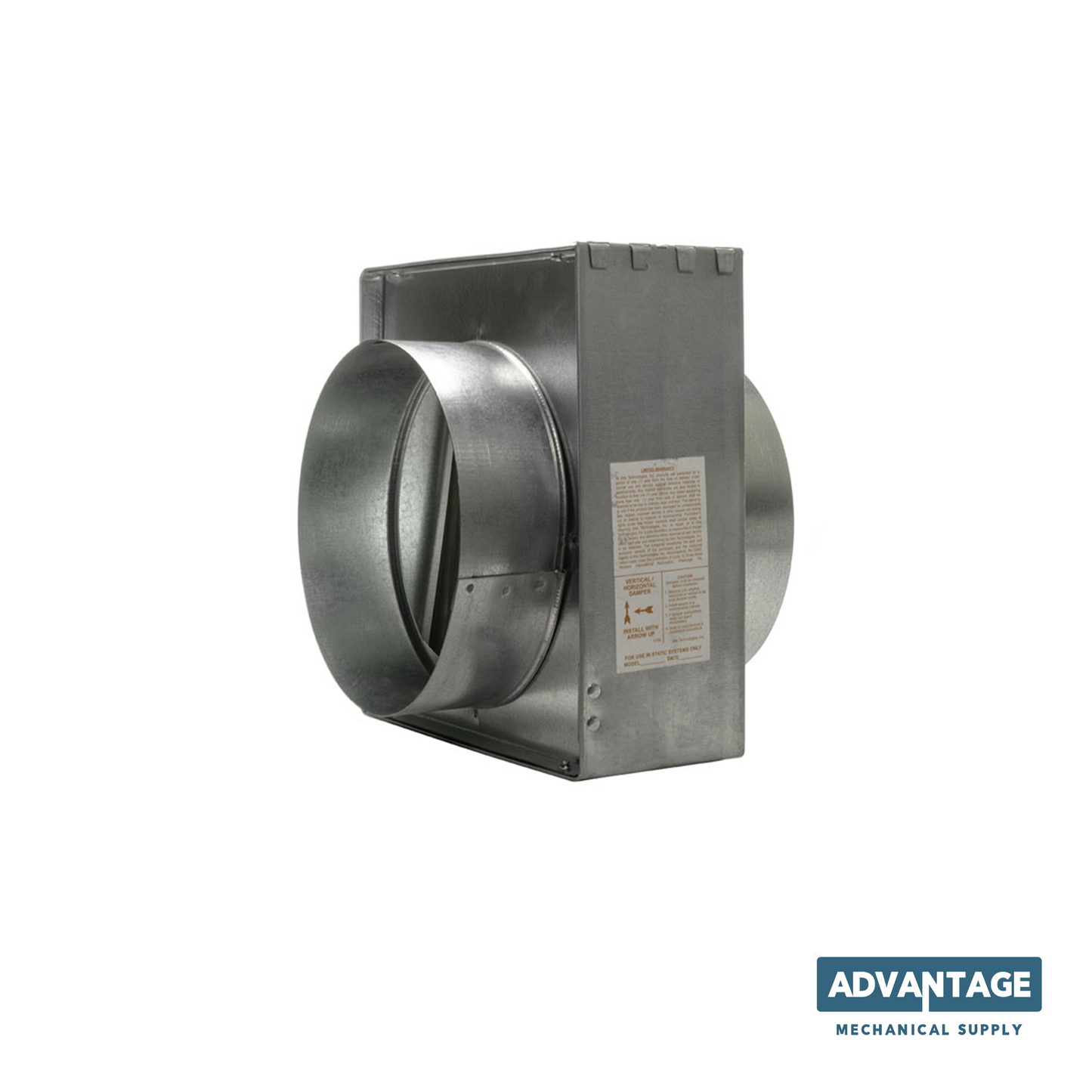 Serie 75 Tipo C - Compuerta cortafuegos estática horizontal con collarín redondo