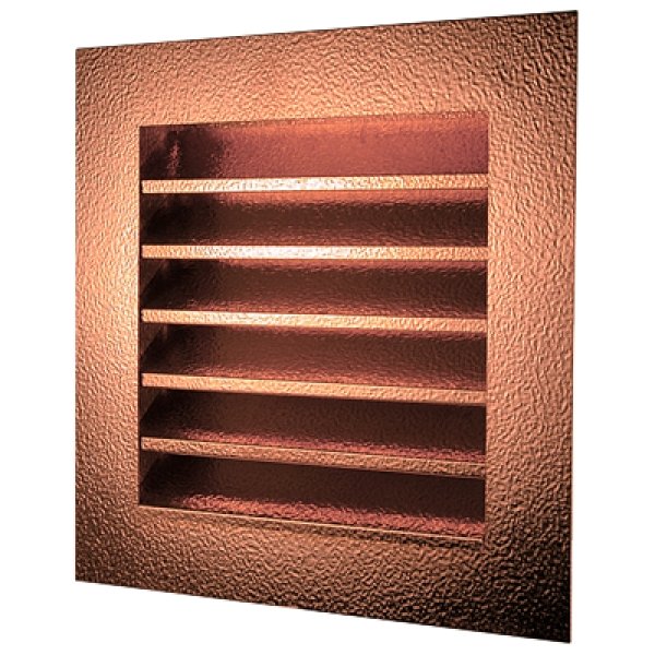 Ventilación de hastial con rejilla de ventilación