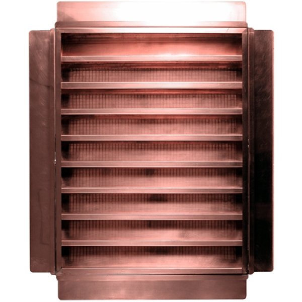 Ventilación de hastial con rejilla de ventilación