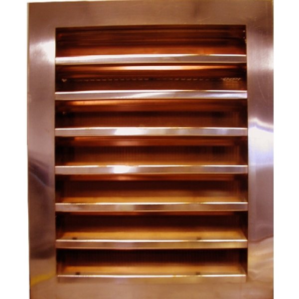 Ventilación de hastial con rejilla de ventilación