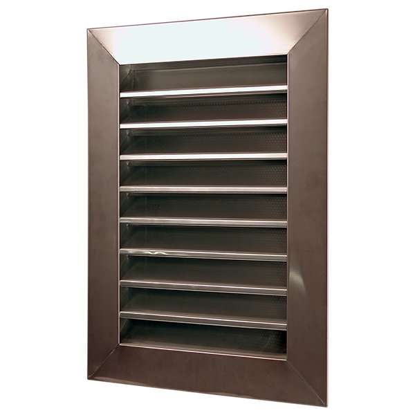 Ventilación de hastial con rejilla de ventilación