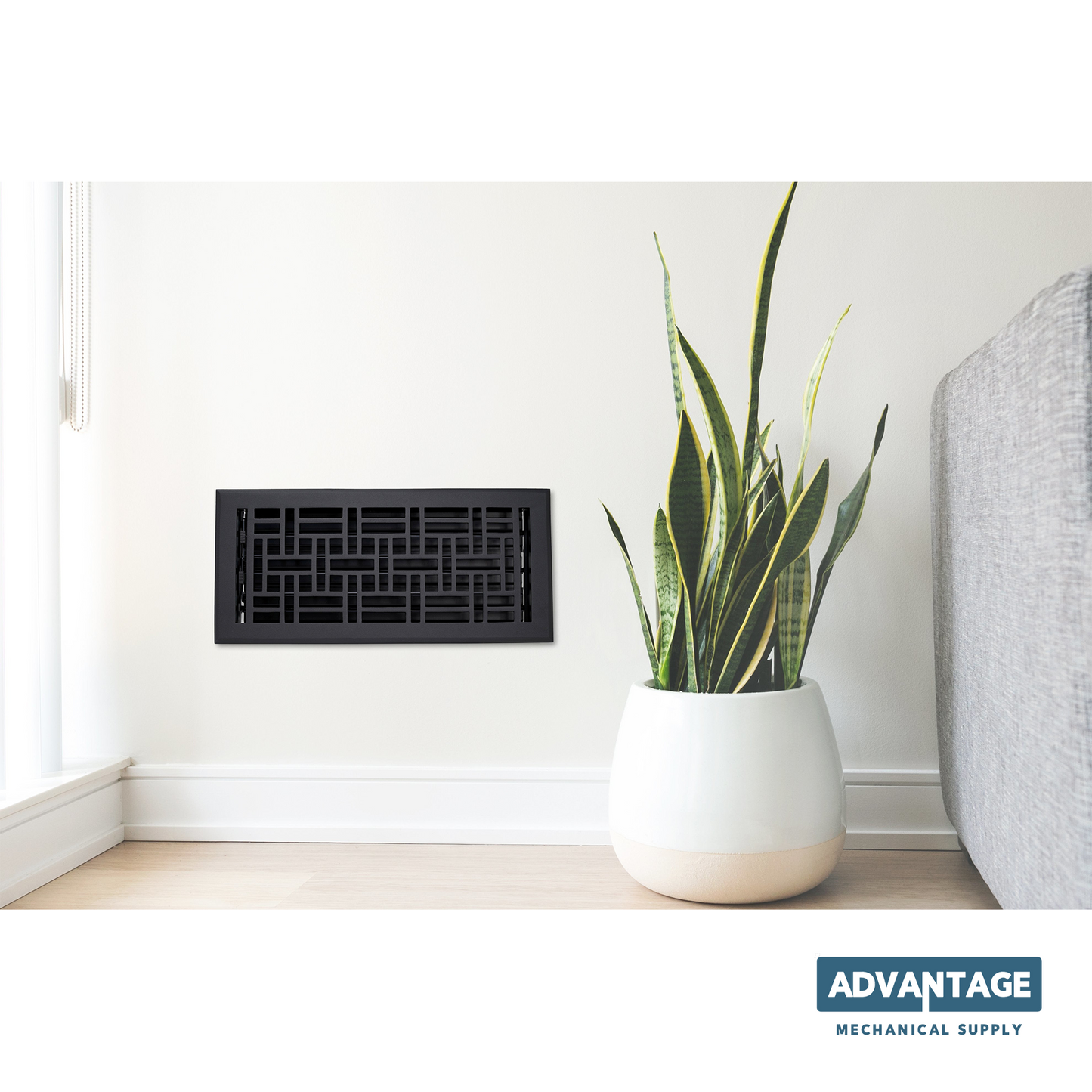 Cubierta de ventilación de aluminio fundido para manualidades y manualidades, color negro