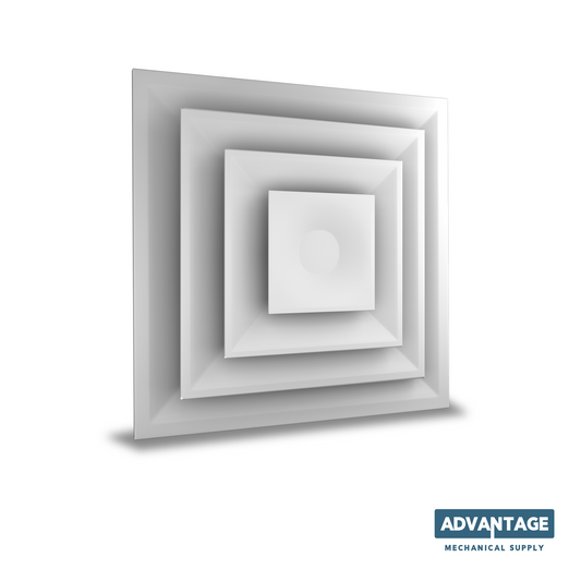 Ceiling Modular Lay-In Diffuser 12X12 with 3 Plates and Insulation - DP3