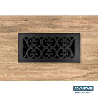 Cast Iron Heirloom Vent Covers - Black
