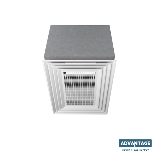 Flush Mount Low Profile Offset Four Way Concentric Diffuser