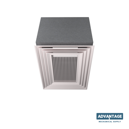 Flush Mount Low Profile Offset Four Way Concentric Diffuser