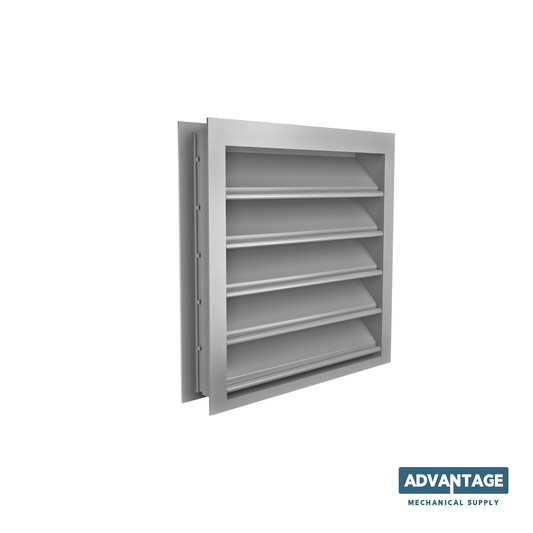 Storm Proof Aluminum Drainable Louver - LD4