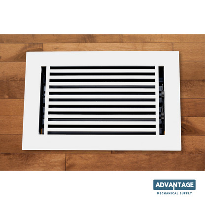 Cast Aluminum Linear Bar Vent Covers - White