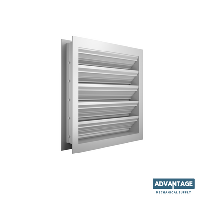 Storm Proof Aluminum Drainable Louver - LD4