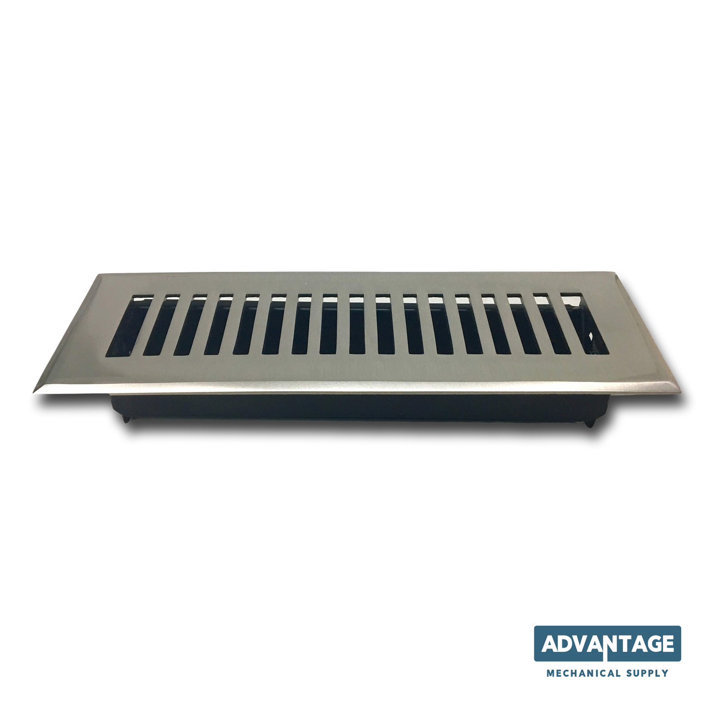 Cast Brass Contemporary Vent Covers - Brushed Nickel