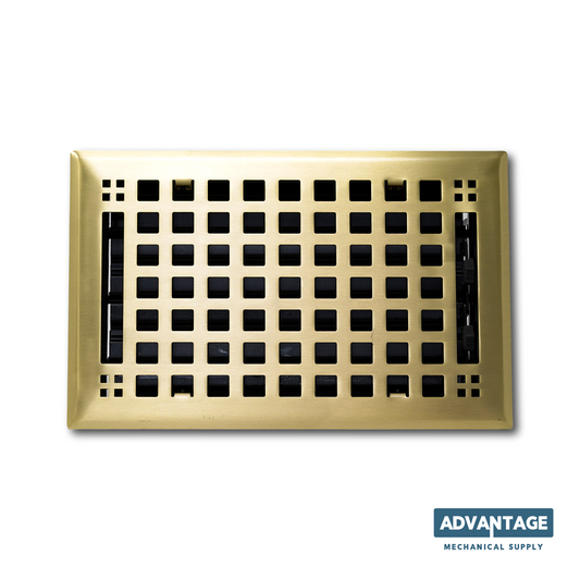 Cubiertas de ventilación de acero artesanal: latón cepillado