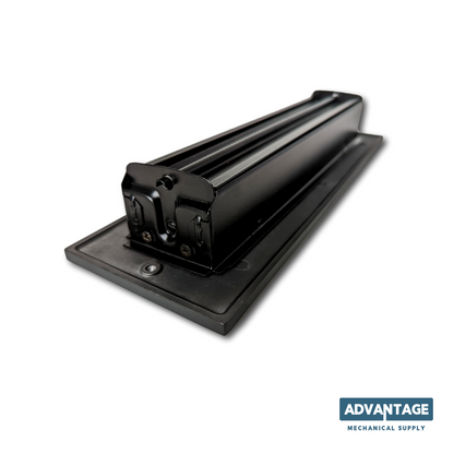 Cast Aluminum Linear Bar Vent Covers - Carbon Gray