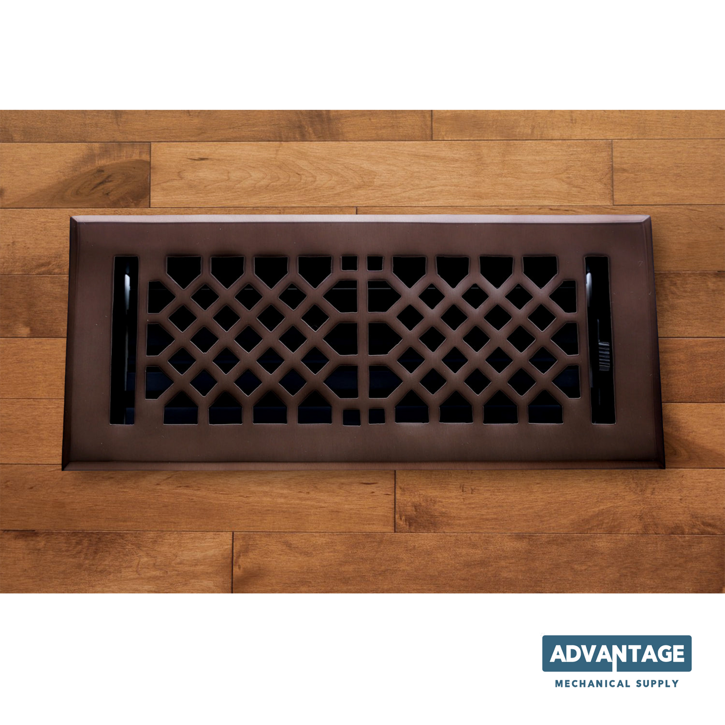 Cast Brass Vintage Industrial Vent Cover - Oil Rubbed Bronze