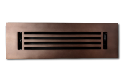 Cubiertas de ventilación de barra lineal de aluminio fundido: bronce frotado con aceite 