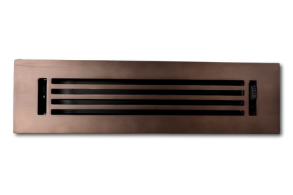 Cubiertas de ventilación de barra lineal de aluminio fundido: bronce frotado con aceite 