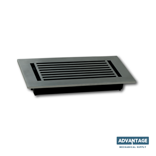 Cast Aluminum Linear Bar Vent Covers - Satin Nickel