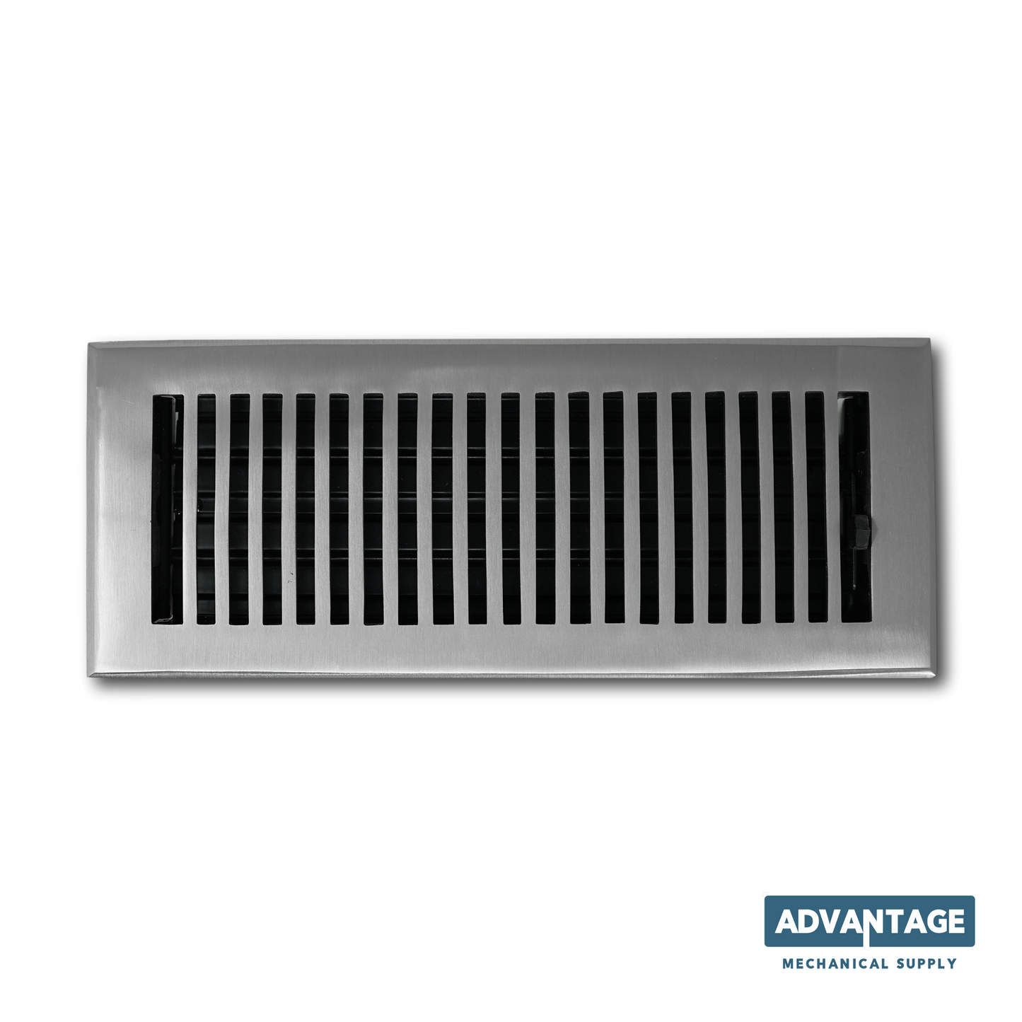 Cast Brass Contemporary Vent Covers - Brushed Nickel