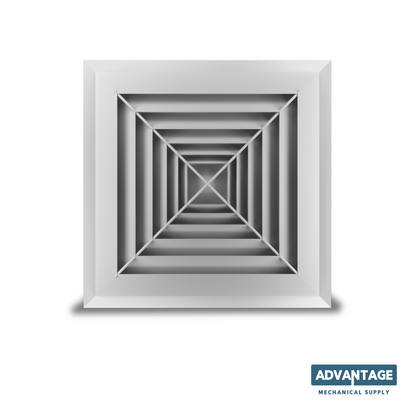 4-Way Steel Diffuser  - D4P