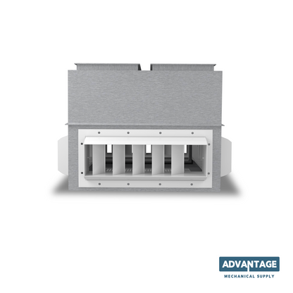 Four Way Throw Right Angle Concentric Diffuser with Drum Louver