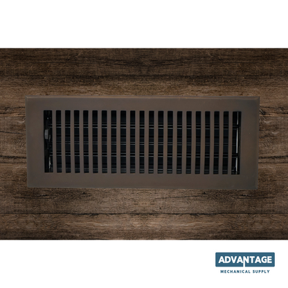 Cast Brass Contemporary Vent Covers - Oil Rubbed Bronze