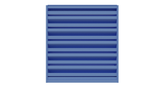 DC-436 / 4” stationary drainable louver