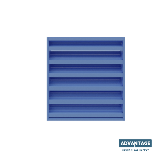 DC-436 / 4” stationary drainable louver