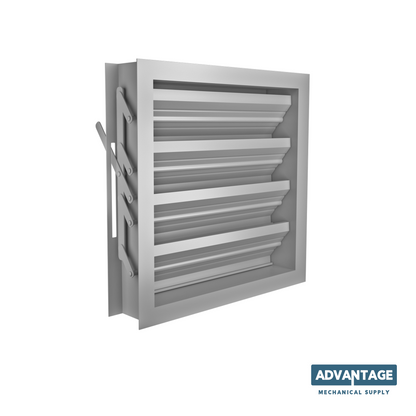 Louver with deflective adjustable blades - LA4A