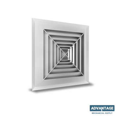 4-Way Steel Diffuser  - D4P