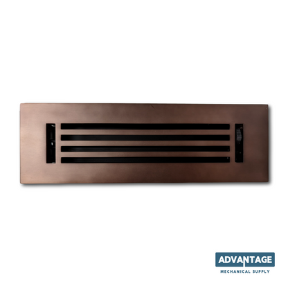 Cast Aluminum Linear Bar Vent Covers - Oil Rubbed Bronze