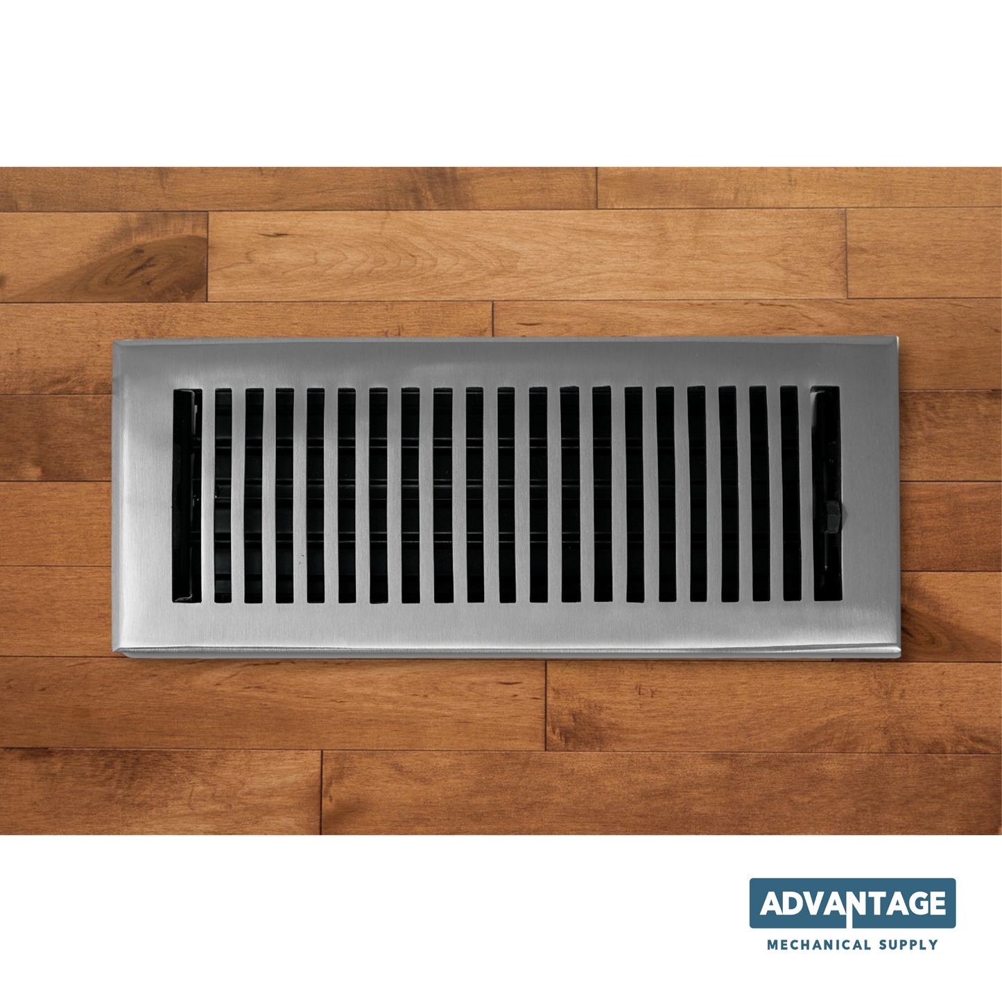 Cast Brass Contemporary Vent Covers - Brushed Nickel