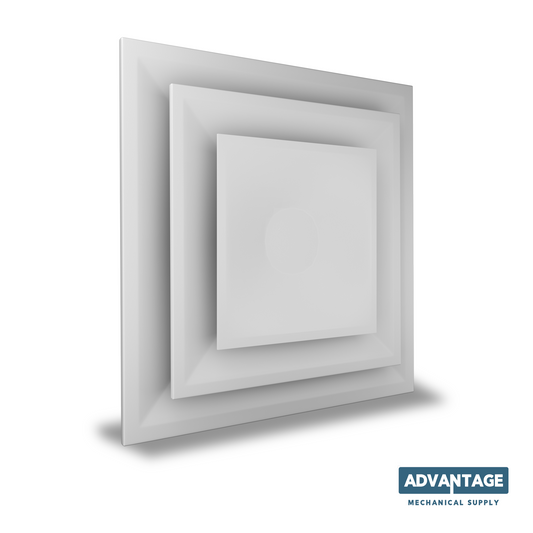 Ceiling Lay-In Modular Diffuser 24X24 with 2 Plates and Insulation - DP2