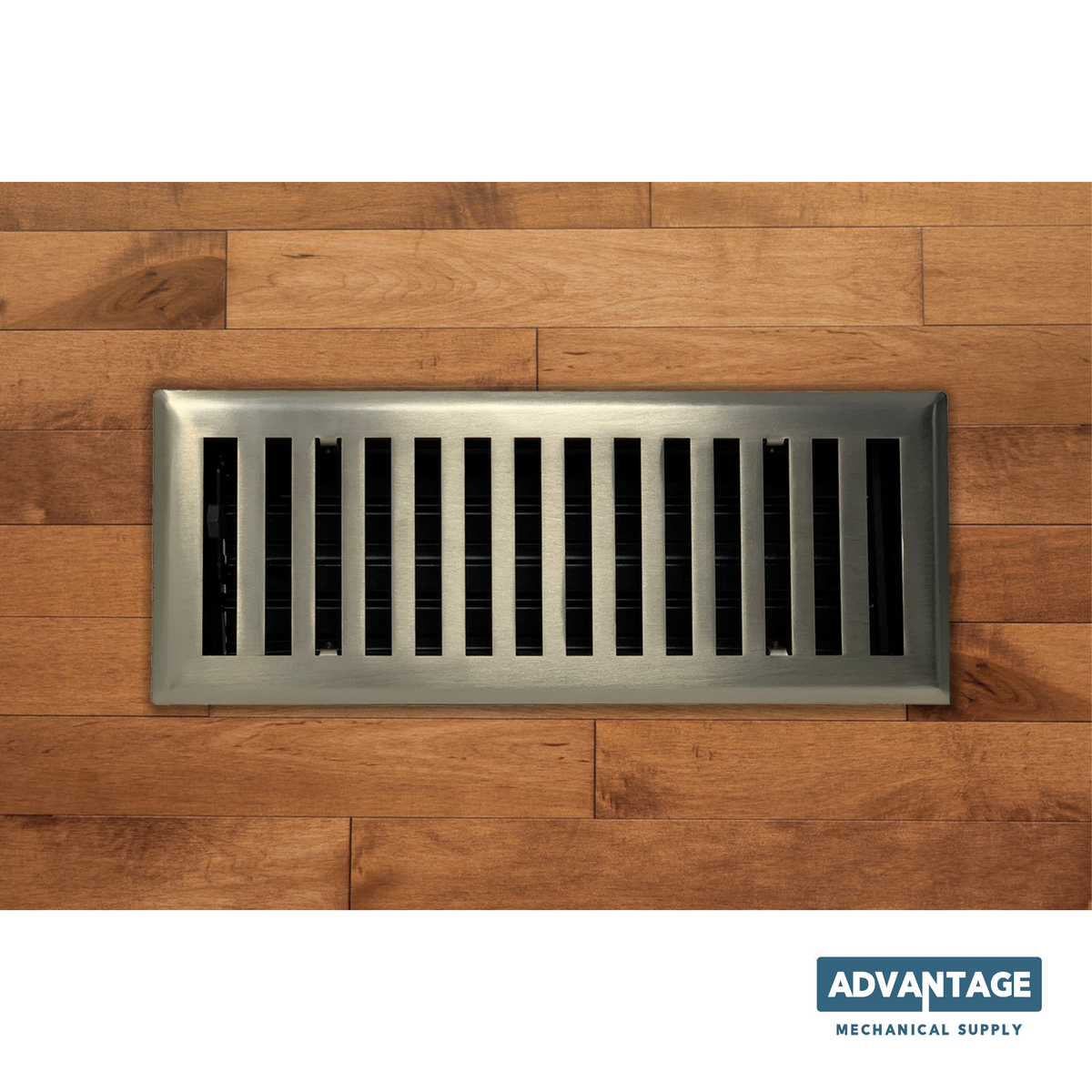 Rejillas de ventilación modernas y elegantes de acero: níquel cepillado