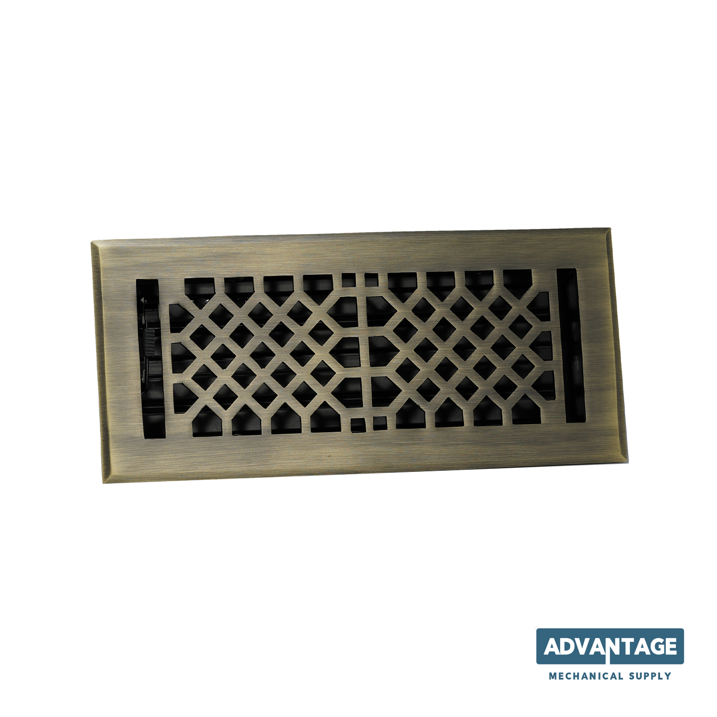 Cast Brass Vintage Industrial Vent Cover - Antique Brass