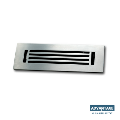 Cast Aluminum Linear Bar Vent Covers - Satin Nickel