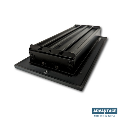 Cast Aluminum Linear Bar Vent Covers - Carbon Gray