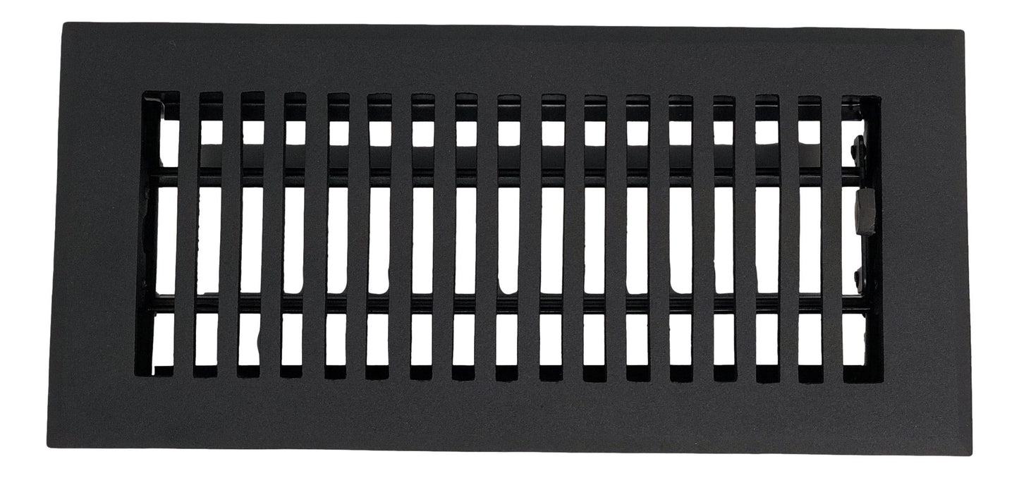 Cast Aluminum Contemporary Vent Covers - Black