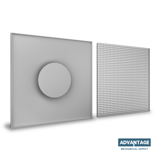 Universal Neck Steel Mesh Ceiling Diffuser/Return 24X24 with Insulation - RPEP