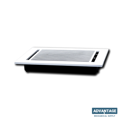 Cast Aluminum Linear Bar Vent Covers - White