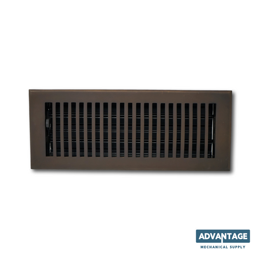 Cast Brass Contemporary Vent Covers - Oil Rubbed Bronze