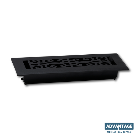 Rejillas de ventilación de aluminio fundido de estilo barroco, color negro