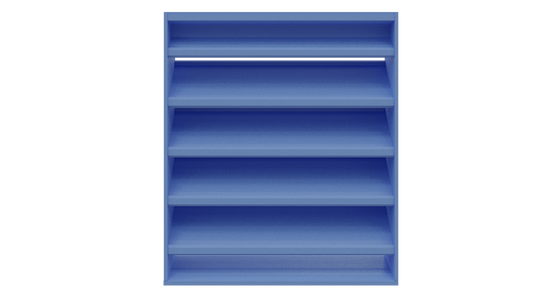 DC-638 / 6” stationary drainable louver