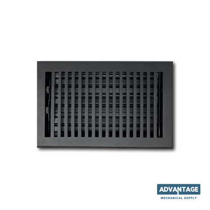 Cast Aluminum Contemporary Vent Covers - Black