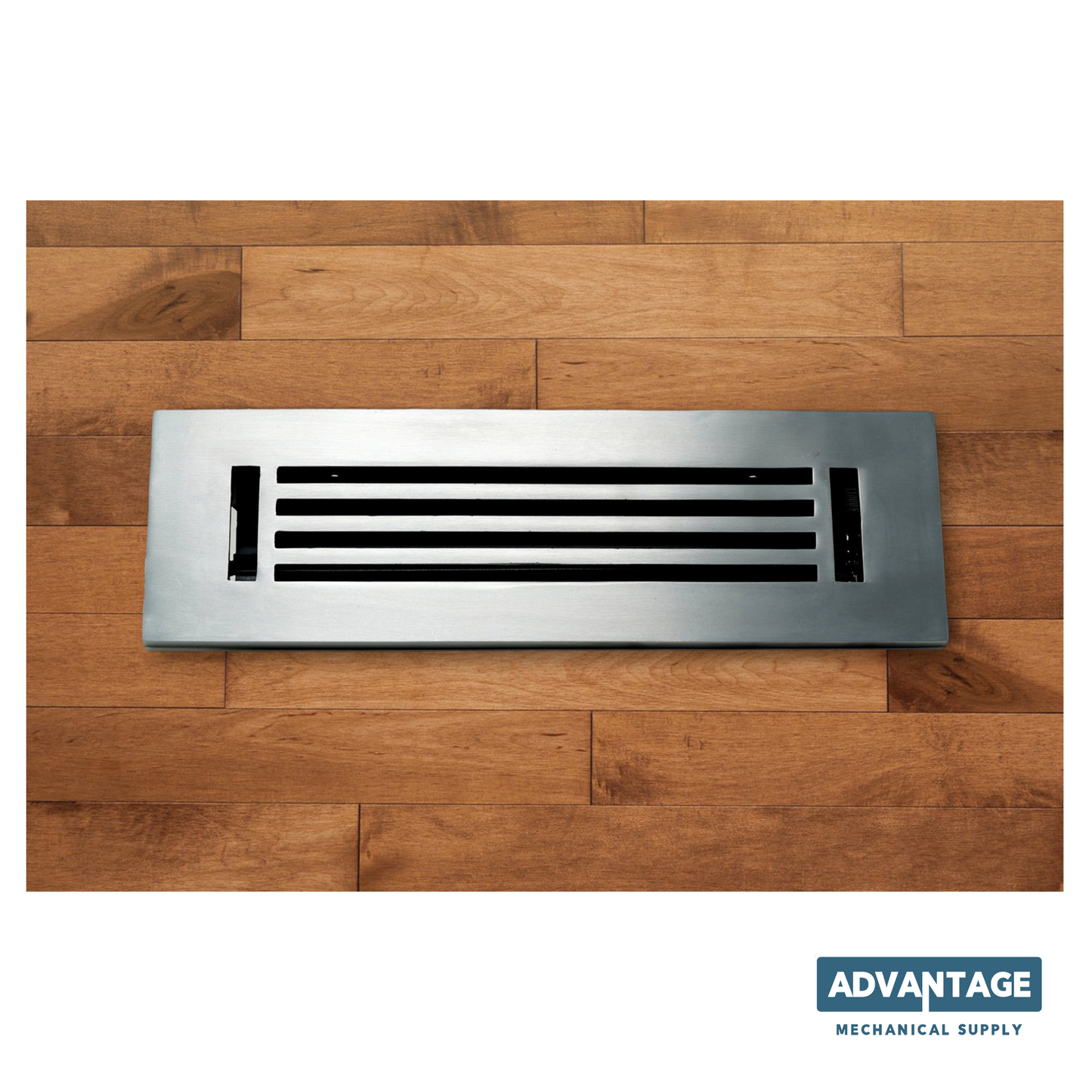 Cast Aluminum Linear Bar Vent Covers - Satin Nickel